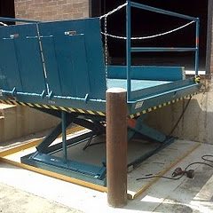 Recessed Dock Lift Surface Mounted w 30in Bridge and Transition Bridge